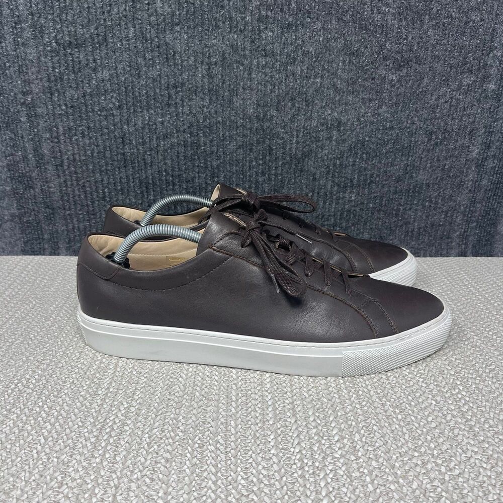 SuitSupply Calf Leather Sneakers Low Top Casual Shoes Brown Mens 12 US / 45 EU